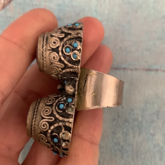 Vintage Himalayan Tibetan ring 7 preowned - Picture 8 of 12
